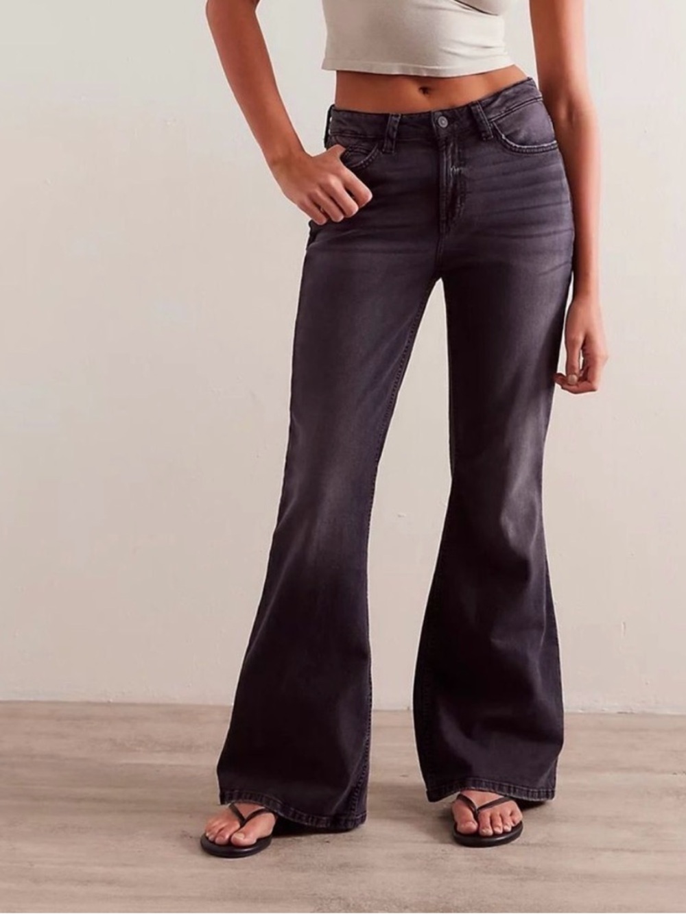 We The Free Dark Flare Jeans